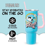 Silver Buffalo Peanuts Snoopy and Woodstock, Stainless Steel Tumbler, 40oz - Image 2