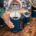 YETI Rambler 64 oz. French Press Coffee Maker, Big Wave Blue - Image 6