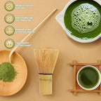 7 Pcs Matcha Whisk Set Pink, Ceramic Matcha Set Includes Matcha Bowl, Matcha Whisk And Holder, Bamboo Scoop, Scoop Rest, Sifter And Tea Towel Tea Making Kit Gift for Matcha Lovers (Gradient pink) - Image 6
