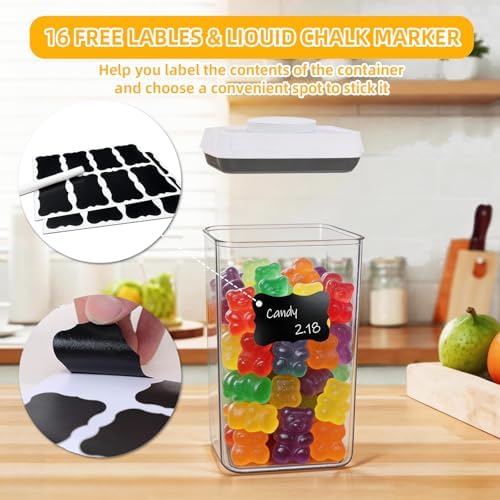 Pop Push Button Airtight Food Storage Containers 3 Pack (1.8Qt) - Image 5