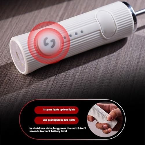 Rechargeable Handheld Electric Milk Frother for Coffee, Black - Image 5