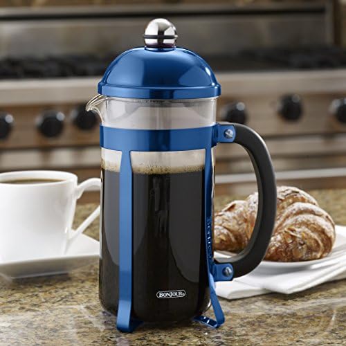 BonJour Coffee 8-Cup Maximus French Press, Blue - Image 3