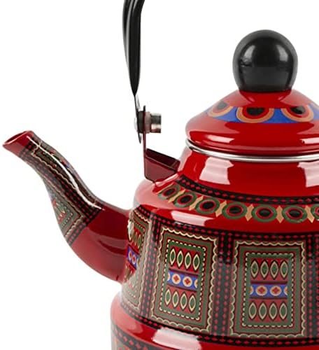 Stovetop Kettle Anti Rust Enamel Tea Pot Stainless Steel Whistling Bell Pot with Easy Cleaning Handle Suitable for Home Use Open Fire Pouring Water - Image 2