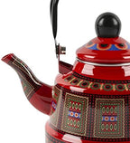 Stovetop Kettle Anti Rust Enamel Tea Pot Stainless Steel Whistling Bell Pot with Easy Cleaning Handle Suitable for Home Use Open Fire Pouring Water - Image 2