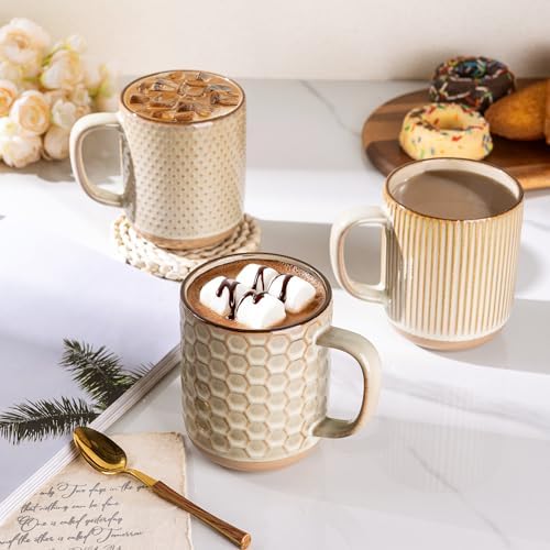 GBhome Coffee Mugs Set of 6, 16 oz Coffee Cups with Large Handle - Image 4