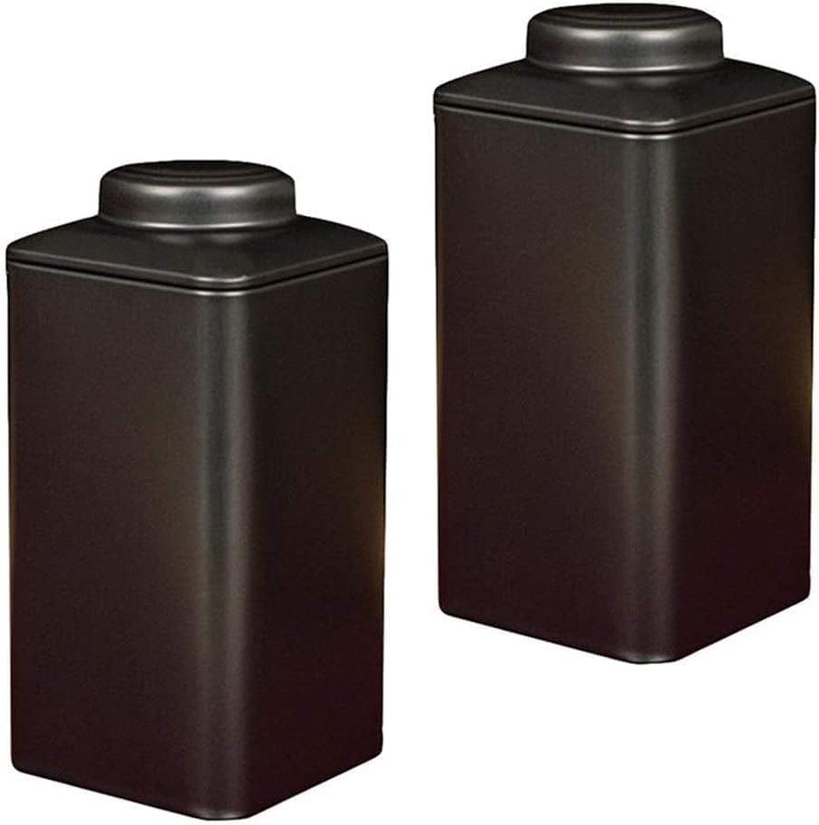 Tea Jar,2pcs Retro Tea Creative Tea Caddy Tinplate Tea Cans Sealed Storage Jars Iron Containers for Storing Loose Leaf Tea (Color : Style D) (Color : Style B) - Image 3