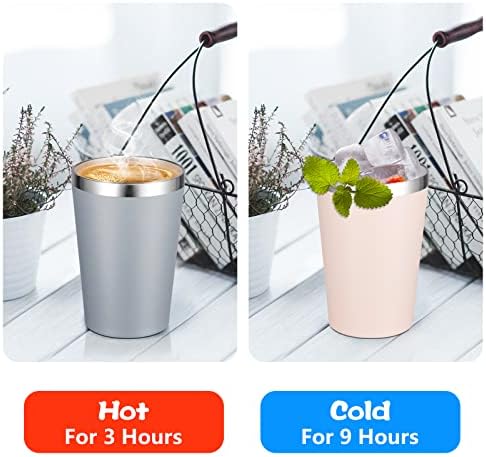 VEGOND 12oz Tumbler Stainless Steel Tumbler bulk Vacuum Insulated Double Wall Travel Tumbler with Lid and Straw Reusable Tumbler, Pink 12 Pack - Image 3