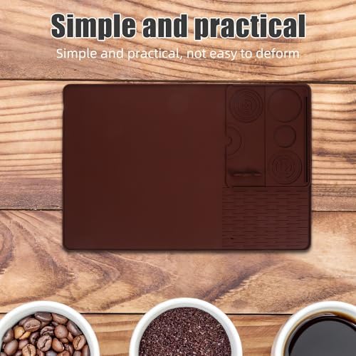 Large Silicone Coffee Mat with Removable Tamper Pad 22.8x15.7 Inch - Image 5