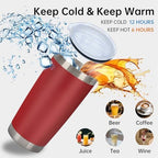 IEOVIEE 32 Pack 20oz Stainless Steel Insulated Bulk Tumblers with Lid&Straw - Image 6