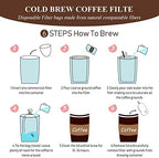 Tegeme 150 PCS Brew Bags, 16" x 12" Large Cold Coffee Filter Bags - Image 4