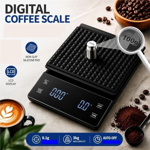 Smart Coffee Scale with Timer 0.1g for Espresso Pour Over Baking - Image 2