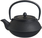 M.V. Trading T7007 Cast Iron Teapot, 40-Ounce, Black Hobnail by MVTrading