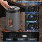Veken Electric Vacuum Coffee Canister with Window, Auto-Seal Container,19OZ - Image 3