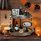Halloween Decorations for Home Office 8PCS Farmhouse Tiered Tray Decor - Image 2