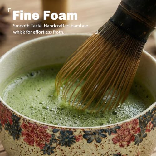Matcha Set, 7-Piece Matcha Whisk Set with Bowl & 100-Prong Whisk - Image 5