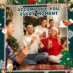 12 Pack Christmas Glass Cups Gifts, 16 oz Xmas Glass Tumbler, Classic Style - Image 6