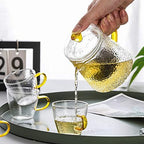 Glass Tea Sets Teapot Set - Tea Set for Adults - Modern Small Tea Pot Set with Removable Infuser and 4 Clear Tea Cups - Blooming Flower Loose Leaf Tea Sets for Women Tea Party - Tea Service Gift Set - Image 6