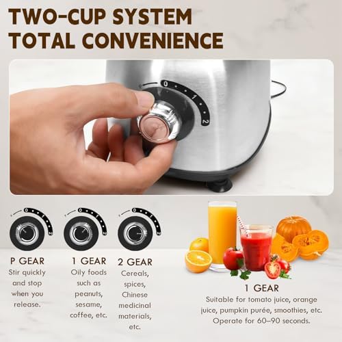 Mixer Grinder For Kitchen - Dry Grinding Cup For Grinding Spices, Nuts, Grains, And Coffee. Comes With A 750ml Fruit Juicer Cup. (Black+cup) - Image 5