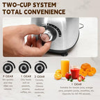 Mixer Grinder For Kitchen - Dry Grinding Cup For Grinding Spices, Nuts, Grains, And Coffee. Comes With A 750ml Fruit Juicer Cup. (Black+cup) - Image 5