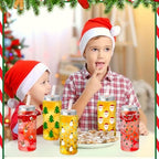 Skylety 30 Pcs Christmas Plastic Cups with Lids Straws 13.5 oz - Image 4