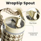 Fjbottle WrapSip 40 oz Insulated Tumbler with Flip Straw and Handle - Image 3
