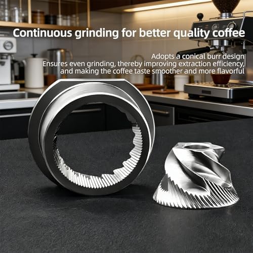 Conical Grinder Burr Set Fit for NIVONA Coffee Machine 48mm Stainless Steel Coffee Conical Grinder Burr Replacement - Image 2