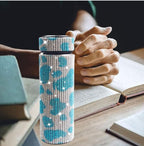 17 oz Bling Stainless Steel Water Bottle Rhinestone Vacuum Water Bottle Glitter Bottles Diamond Vacuum Flask Mug Gift Girls Women (500ml),Cow Sky Blue - Image 5