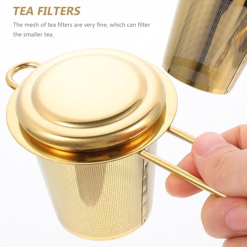 Stainless Steel Tea Infuser Basket Fine Mesh Filter Spoon Clip Reusable Loose Leaf Strainer Brewing Herbal Tea Blends - Image 3