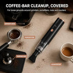 Coffee Grinder Vacuum Cleaner, Mini Handheld Coffee Vacuum, Brush Nozzle (B) - Image 7