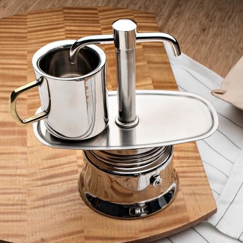 Kings County Tools Double Spout 2 Cup Coffee Maker, 6.5” x 3” x 5.75” - Image 5