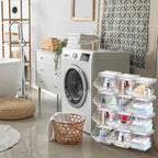 Yerliker 36 Pcs Clear Stackable Storage Bins with Lids for Pantry - Image 7