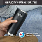 THERMOS ICON SERIES, Stainless Steel Tumbler with Slide Lock, 18 Ounce, Crimson - Image 4