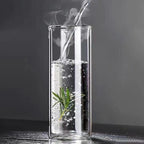 10 pieces ，Double-walled glass drinking cup, glassware, heat-insulating drinking cup, office beverage cup for milk and coffee, non-scalding - Image 7