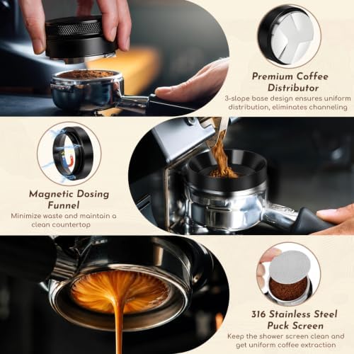 Y-Step 51mm Espresso Accessories Kit with Espresso Knock Box and Tamping Station - Image 4