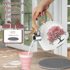 ARC 2 QT Whistling Milk White Tea Kettle with Magic Color Changing Design - Image 6