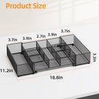 Expandable Snack Organizer, Adjustable Snack Container with 9 Compartments, Kitchen Countertop and Pantry Storage Tray for Tea Bags, Coffee Pods, Candy, and Cookies - Image 4