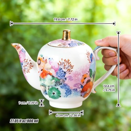 KAMMAK Tea Set for Adults, Tea Pot and Cup Set - Image 3