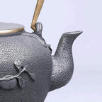 Vintage Cast Iron Tetsubin Teapot 1200ml Japanese Tea Kettle With Infuser For Loose Leaf Tea, Office & Home Use - Image 3
