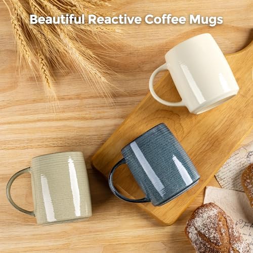 GBhome Large Coffee Mugs Set of 4, 18oz Handmade Ceramic Coffee Mugs Set with Gradient color for Latte/Tea/Beer/Hot Cocoa, Dishwasher & Microwave Safe, Multi-Color - Image 3