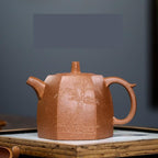 Tea Pots For Loose Tea Hand-carved Purple Clay Pot Office Teapot Conference Room Teapot Home Kung Fu Tea Set Tea Infuser Pot - Image 3