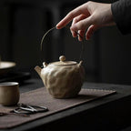 Tea Pots For Loose Tea Ceramic Teapot With Filter Chinese Coffee Pot Household Kettle Suitable for Coffee, Tea, Milk, Etc. Tea Infuser Pot(B) - Image 5