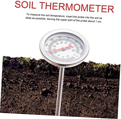BESPORTBLE 3pcs Precision Thermometer Extra- Probe Stainless Steel Temperature Gauge for Gardening Composting Measures Tool for Plant Growth Monitoring - Image 3
