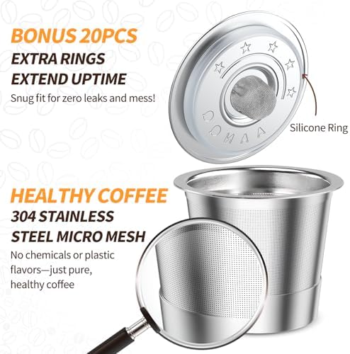 AANQQ Reusable K Cup Coffee Pods for Keurig 1.0: Brew More Save More 6 Pack - Image 6