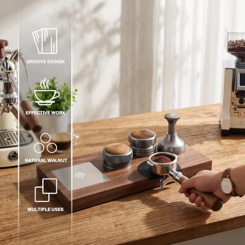 Walnut Espresso Tamping Station for 51/54/58mm - Image 2