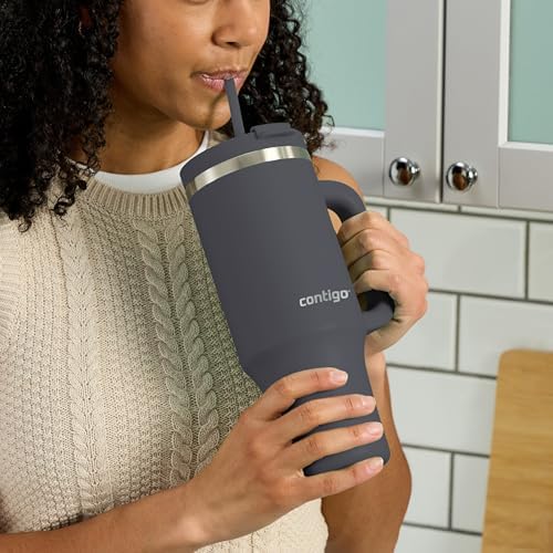 Contigo Streeterville 40oz Tumbler, Stainless Steel Vacuum Insulated, Leak-Proof, Cold for 29 Hours, Darkstone - Image 3