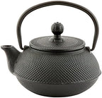 Restaurantware 20 oz Round Black Cast Iron Teapot - Image 2