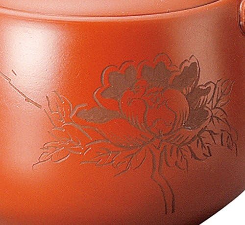 Tokoname ware Fusen Deep Mushi Earthenware Bottle No. 3 Peony - Image 2