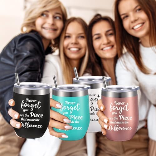 Sieral 8 Pcs Thank You Gifts for Women Appreciation Wine Tumbler, Cute - Image 5