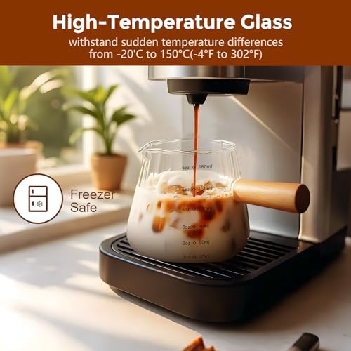 YARRAMATE 100ML Metal Measuring Cups (White) & 100ML Glass Measuring Cups - Image 7