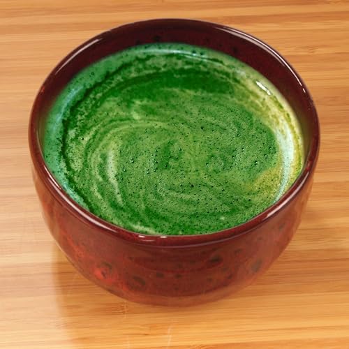 BambooMN Brand - Matcha Ceramic Set - Matcha Bowl and Whisk Holder - 10 Sets Deep Red with Black - Image 5